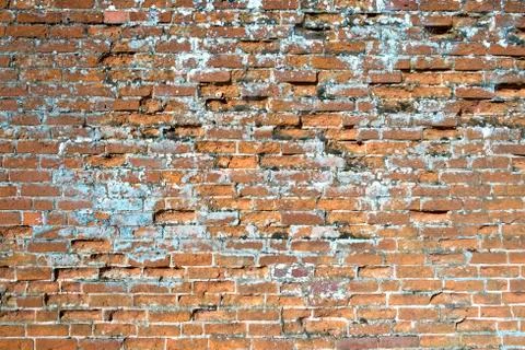 Old red brick wall Foto stock