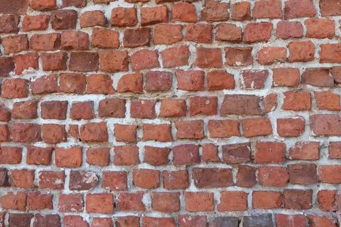 Old red brick wall Stock Photos
