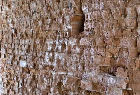 Old red brick wall Stock Photos