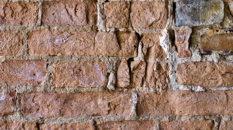 Old red brick wall Stock Photos