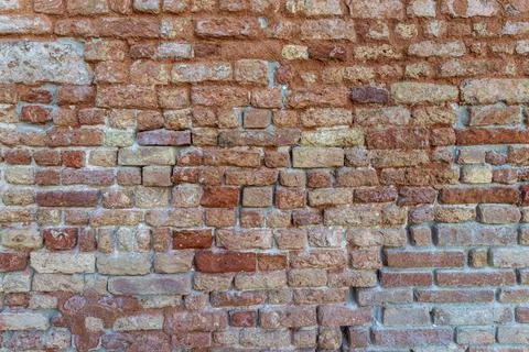 Old Red Brick Wall Stock-Fotos
