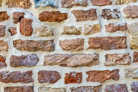 Old Red Brick Wall Stock Photos