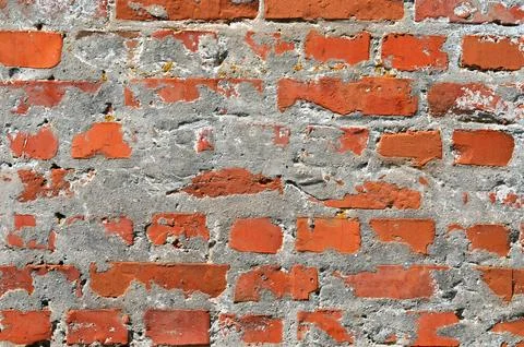 Old red brick wall Stock Photos