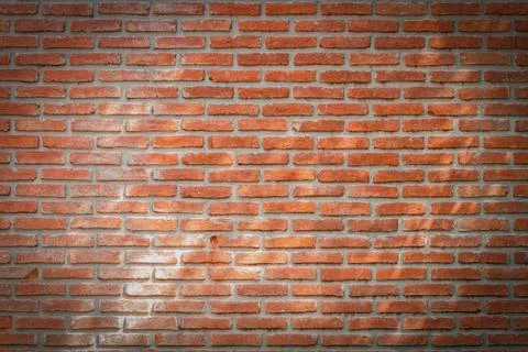 Old red brick wall, suitable for making a background image Stock Photos