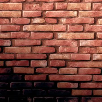 Old red brick wall texture background. Stock Illustration