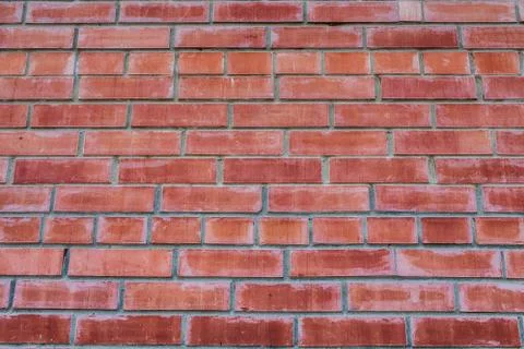 Old red brick wall texture. Stock Photos