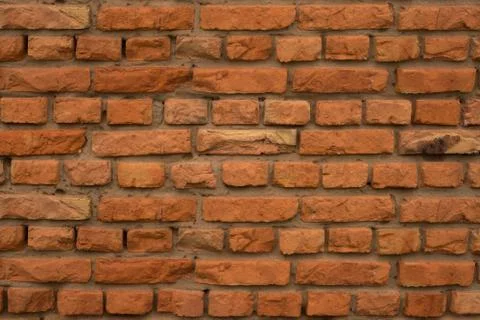 Old red brick wall texture Stock Photos