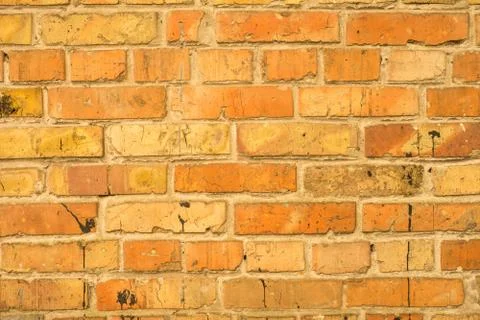 Old red brick wall texture. Stock Photos