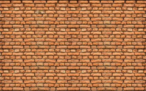 Old red brick wall texture Foto stock