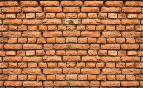 Old red brick wall texture Stock Photos