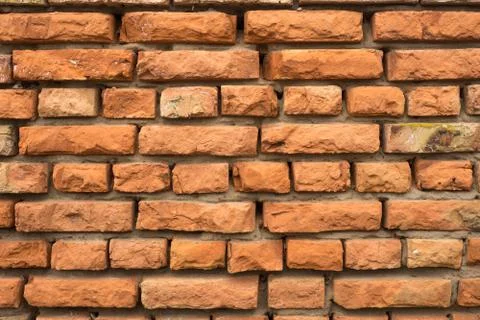 Old red brick wall texture Stock Photos