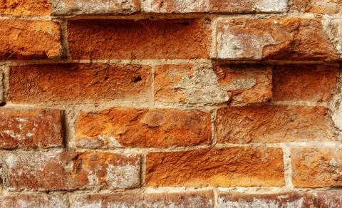 Old red brick wall texture background, abstract texture for design Foto stock