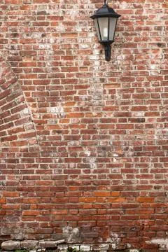 Old red brick wall texture background Stock Photos