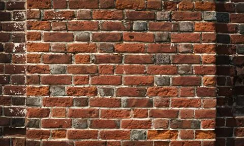 Old red brick wall texture Stock Photos