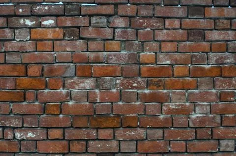 Old red brick wall texture background Stock Photos