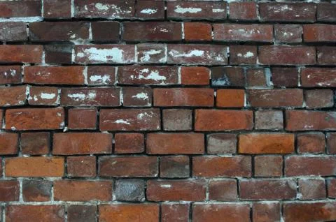 Old red brick wall texture background Stock Photos