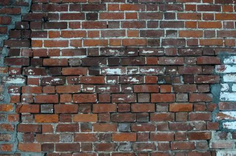Old red brick wall texture background Stock Photos