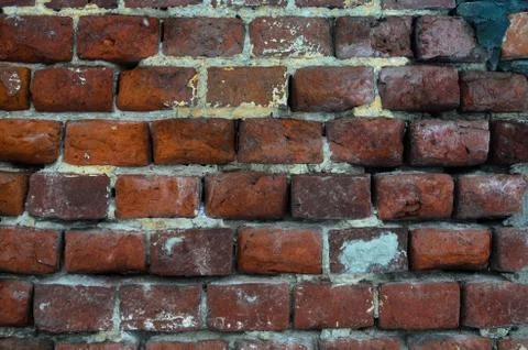 Old red brick wall texture background Stock Photos