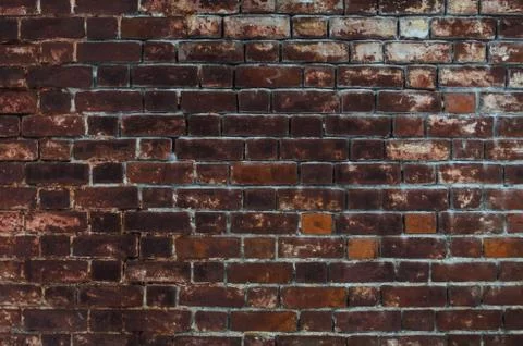 Old red brick wall texture background Stock Photos