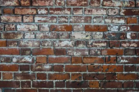 Old red brick wall texture background Stock Photos