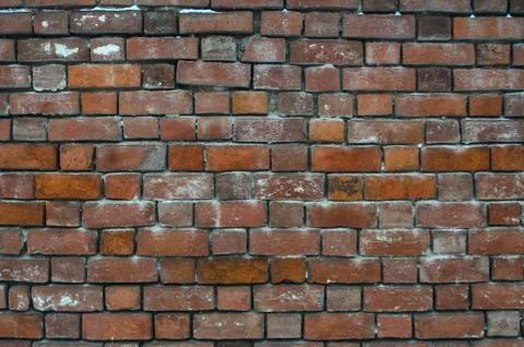 Old red brick wall texture background Stock Photos