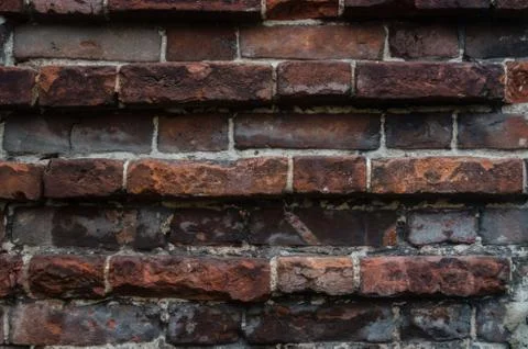 Old red brick wall texture background Stock Photos