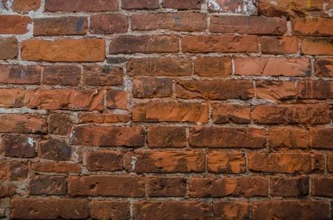 Old red brick wall texture background Stock Photos