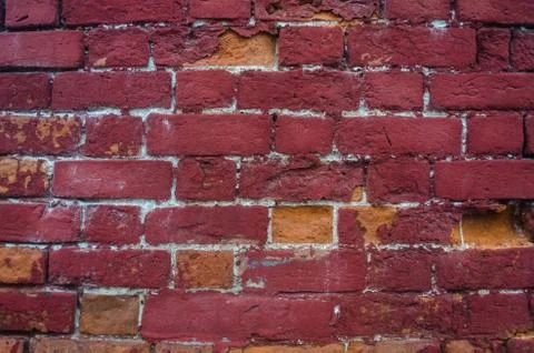 Old red brick wall texture background Stock Photos