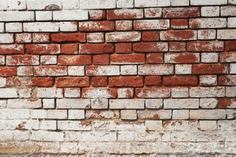 Old red brick wall texture Stock Photos