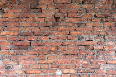 Old red brick wall texture background Stock Photos