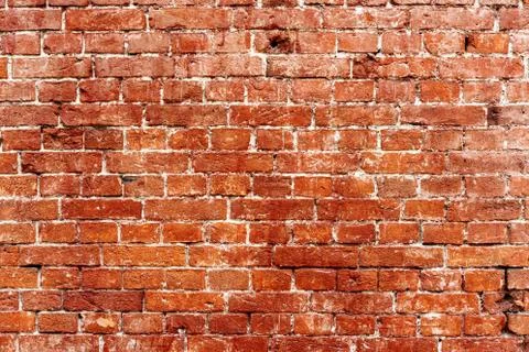 Old red brick wall texture background Stock Photos