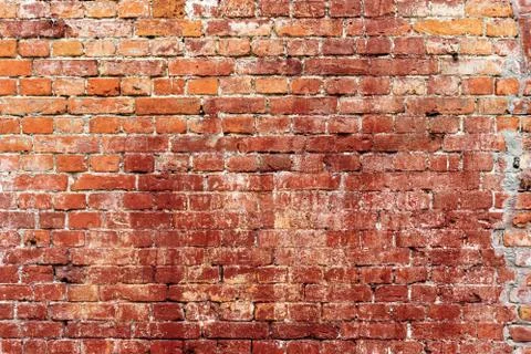 Old red brick wall texture background Stock Photos