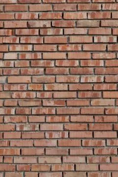 Old red brick wall texture front face Stock Photos