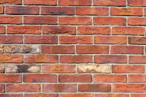 Old red brick wall texture background Stock Photos