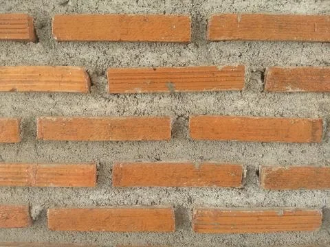Old red brick wall texture background,background for copy space. Stock-Fotos