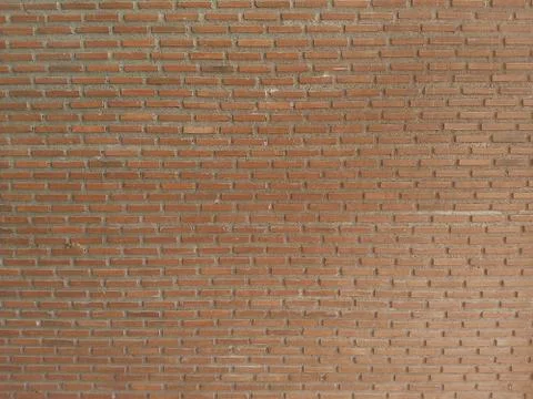 Old red brick wall texture background,background for copy space. Stock Photos