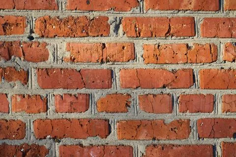Old red brick wall texture background Stock Photos