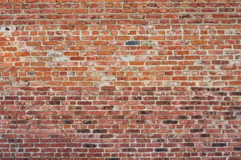 Old red brick wall texture background Stock Photos