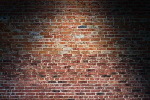 Old red brick wall texture background Stock Photos