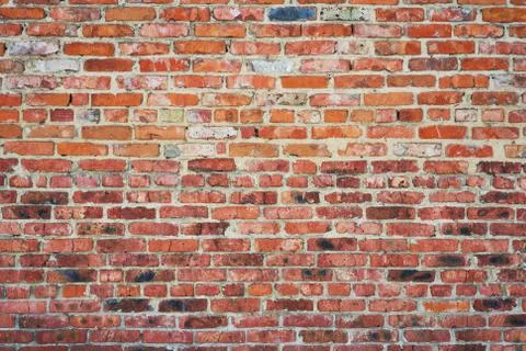 Old red brick wall texture background Stock Photos