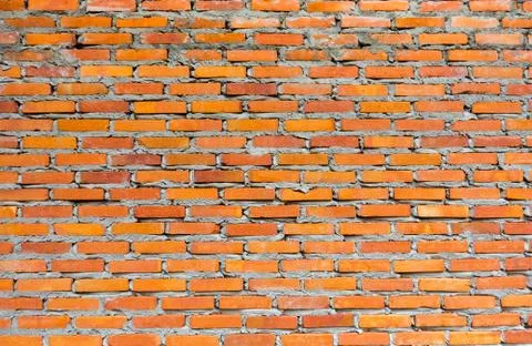Old red brick wall texture background Foto stock