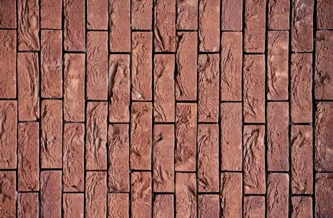 Old red brick wall texture background. Stock Photos