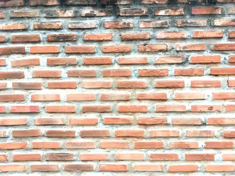 Old red brick wall texture background Foto stock