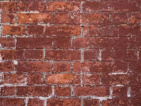 Old red brick wall texture background Stock Photos