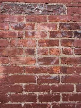 Old red brick wall texture background Foto stock