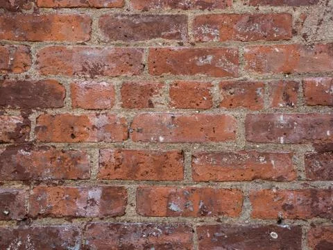 Old red brick wall texture background Stock Photos