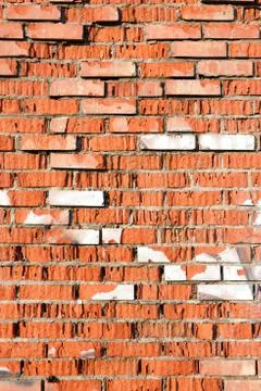 Old red brick wall texture Stock Photos
