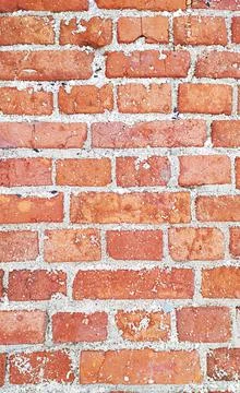 Old red brick wall texture weathered stonewall background Stock Photos