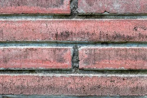 Old red brick wall texture and pattern background Foto stock
