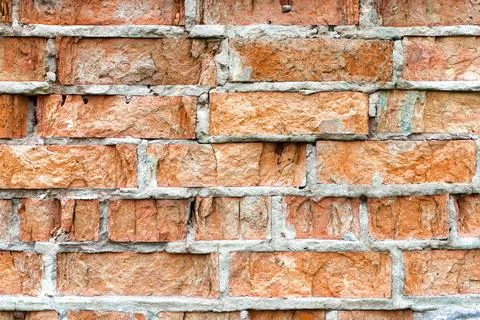 Old red brick wall texture background Stock Photos